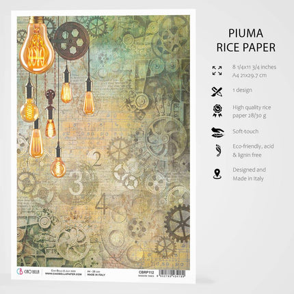 Ciao Bella Rice Paper A4 Modern Times
