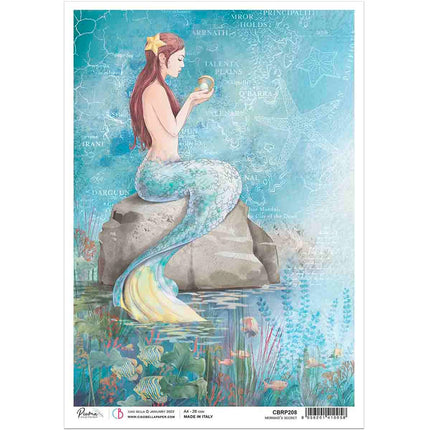 Ciao Bella Rice Paper A4 Mermaid's Secret