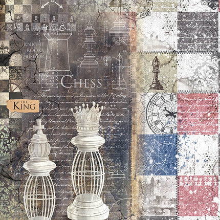 Rice Paper A4 Piuma The King and the Queen - 5 Sheets