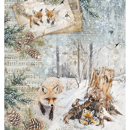 Rice Paper A4 Foxglow - 5 Sheets