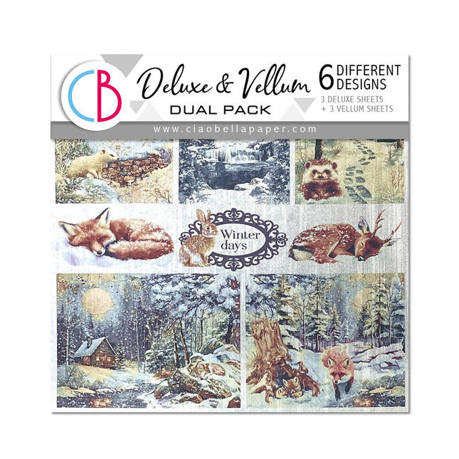 Deluxe Paper Silver & Vellum Dual Pack MIXED 6/Pkg Forest Tales