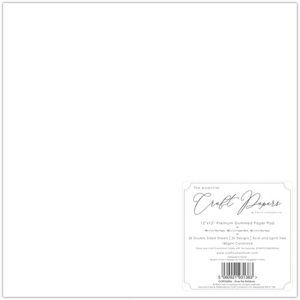 Craft Consortium Over The Rainbow - 12x12 Premium Paper Pad