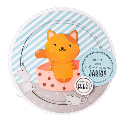 CCL Cutting Die Accessoires Cats Friendz 128x85x1mm 12 PC nr.742