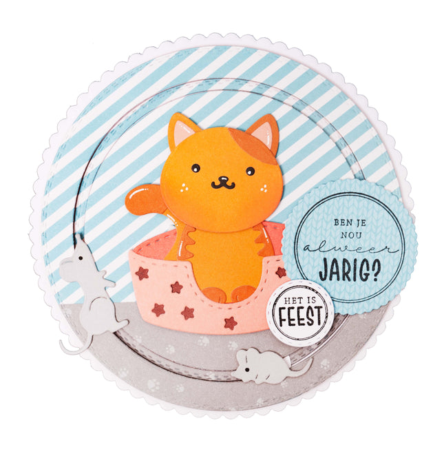 CCL Cutting Die Accessoires Cats Friendz 128x85x1mm 12 PC nr.742