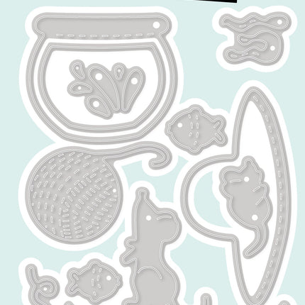 CCL Cutting Die Accessoires Cats Friendz 128x85x1mm 12 PC nr.742