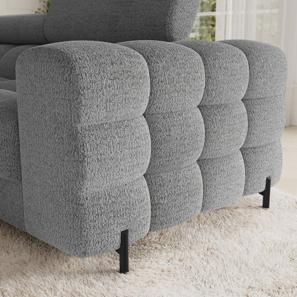 Fectory Sectional Storage Sleeper Chaise Sofa - Grey