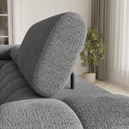 Fectory Sectional Storage Sleeper Chaise Sofa - Grey