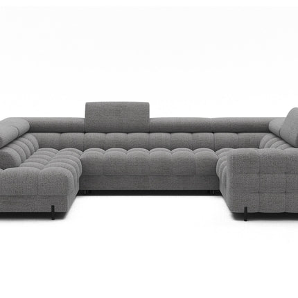 Fectory Sectional Storage Sleeper Chaise Sofa - Grey