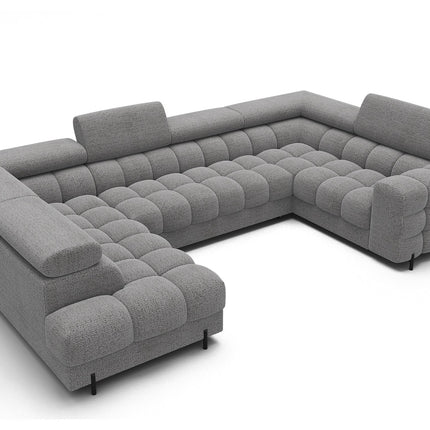 Fectory Sectional Storage Sleeper Chaise Sofa - Grey