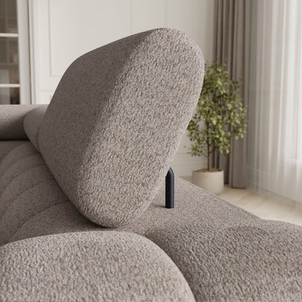 Fectory Sectional Storage Sleeper Chaise Sofa - Beige