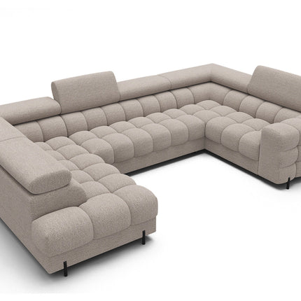 Fectory Sectional Storage Sleeper Chaise Sofa - Beige