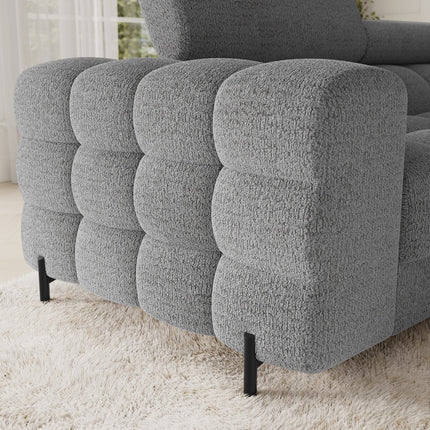 Fectory Sectional Storage Sleeper Chaise Sofa - Grey