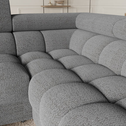 Fectory Sectional Storage Sleeper Chaise Sofa - Grey