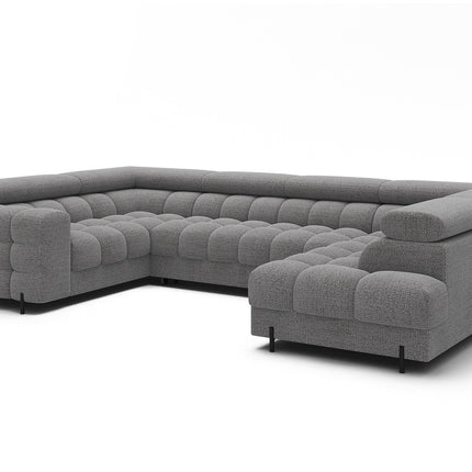 Fectory Sectional Storage Sleeper Chaise Sofa - Grey