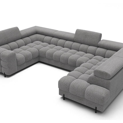 Fectory Sectional Storage Sleeper Chaise Sofa - Grey