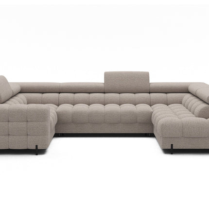 Fectory Sectional Storage Sleeper Chaise Sofa - Beige