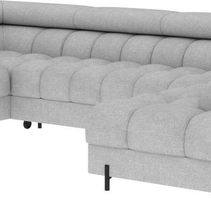 Fectory Sectional Storage Sleeper Chaise Sofa - Grey