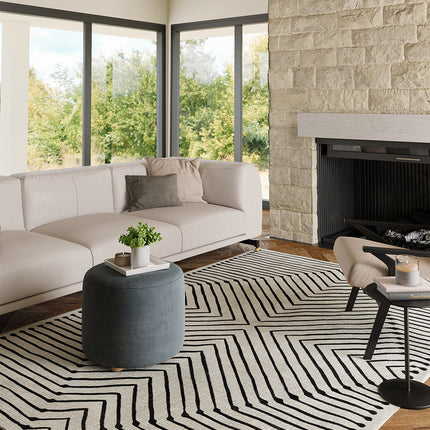 Calator Black & Ivory Rug