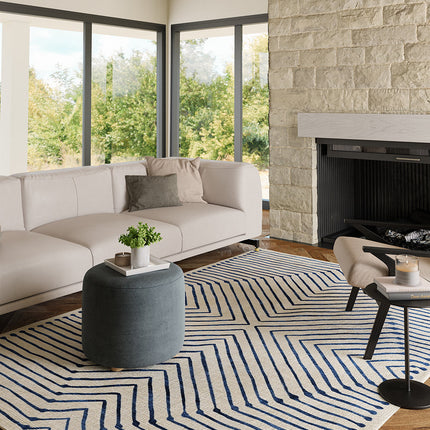 Calator Blue & Ivory Rug