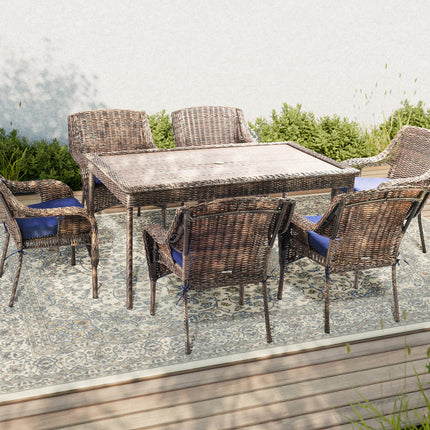 Cambridge 7-Piece Outdoor Wicker Dining Set