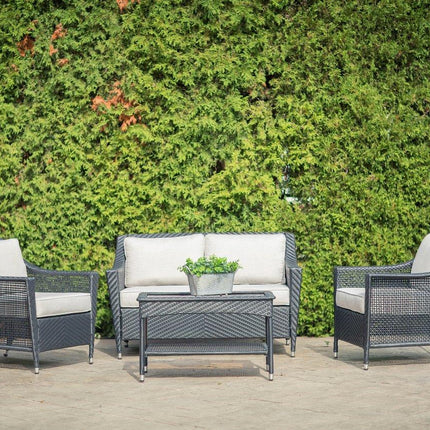 Camus 4-Piece Wicker Outdoor Conversational Set with Sunbrella® Cushions