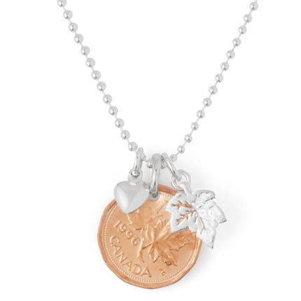 Canadian Penny Leaf Necklace