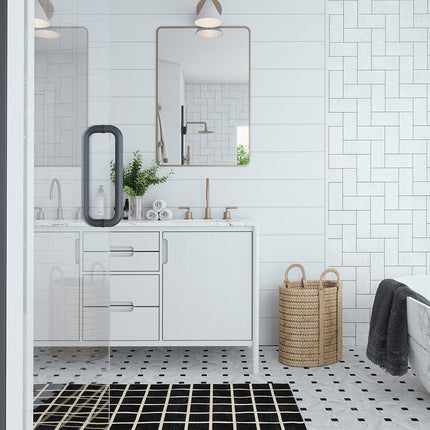 Caper Black Natural Checkered Rug