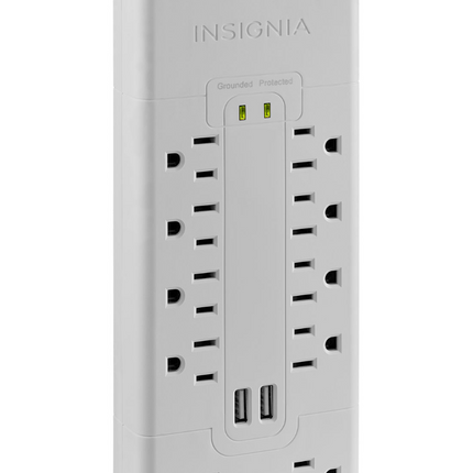 Parasurtenseur à 10 prises avec 2 ports USB d'Insignia