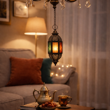 Hanging Ramadan Mosaic Lantern