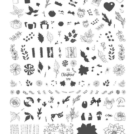 Clear Jelly Stamper - Christmas Gifts & Greens Plate