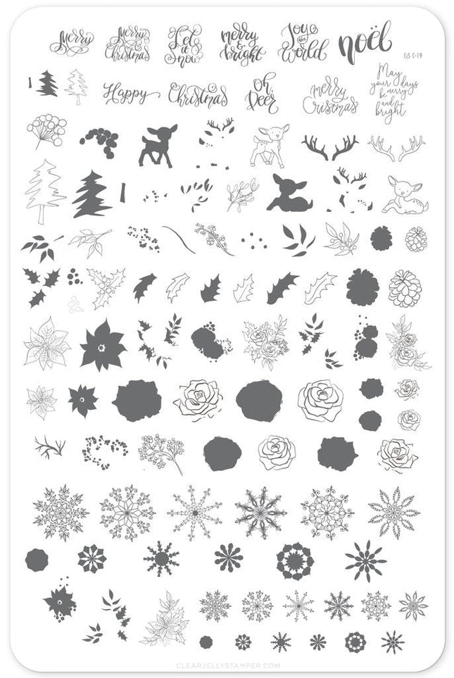 Clear Jelly Stamper - Merry Christmas My Deer