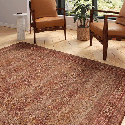 Copera Orange Multi Rug