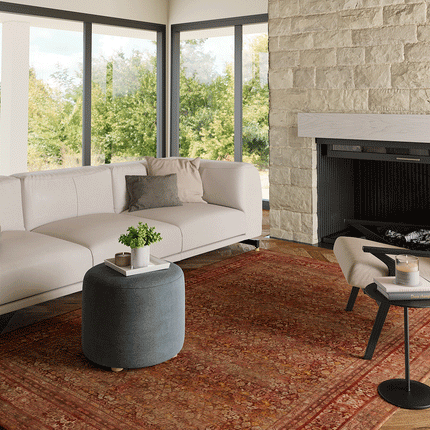 Copera Orange Multi Rug