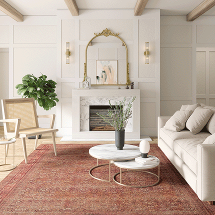 Copera Orange Multi Rug