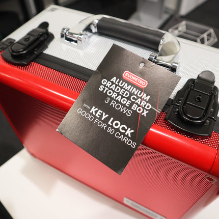 EVORETRO Aluminum Graded Card Storage Box, TSA Lock