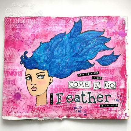 Creative Expressions Jane Davenport SideChick 4 in x 6 in Clear Stamp Set