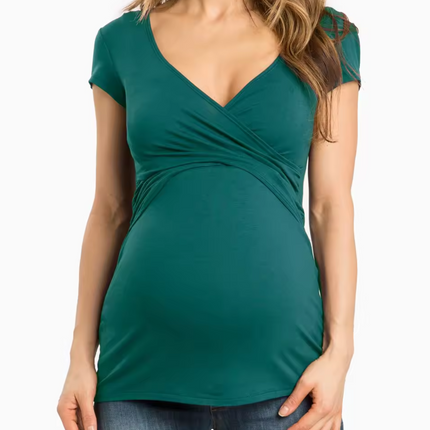 Crossover Maternity and Nursing Tee Shirt