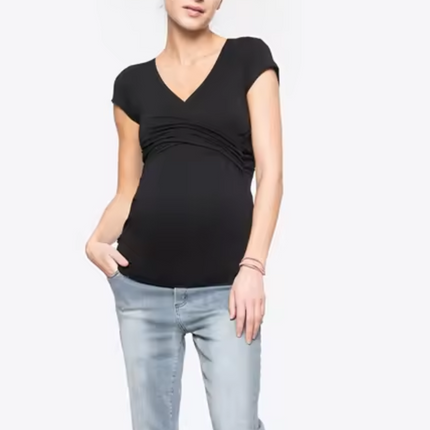 Crossover Maternity and Nursing Tee Shirt