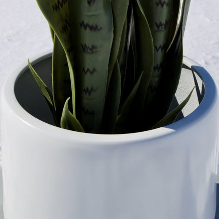 Fabi - White Brass Floor Planter