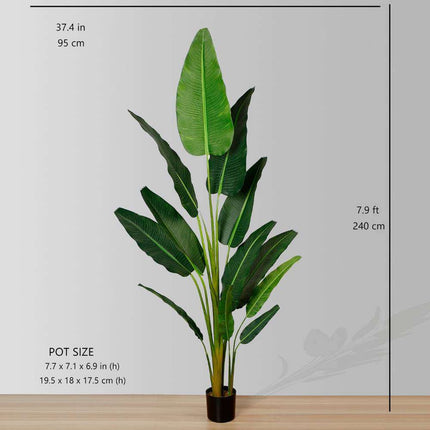 Dani Artificial Travellers Palm Tree Potted Plant (Multiple Sizes)