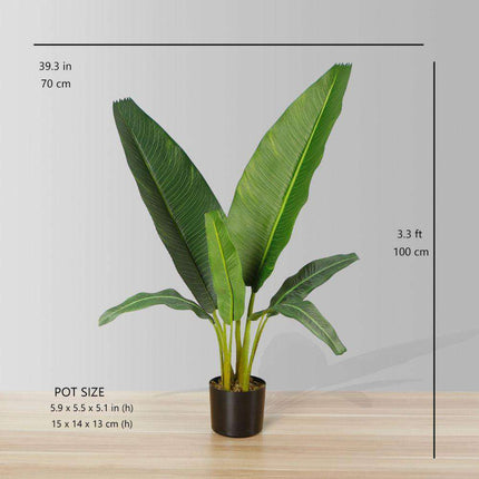 Dani Artificial Travellers Palm Tree Potted Plant (Multiple Sizes)