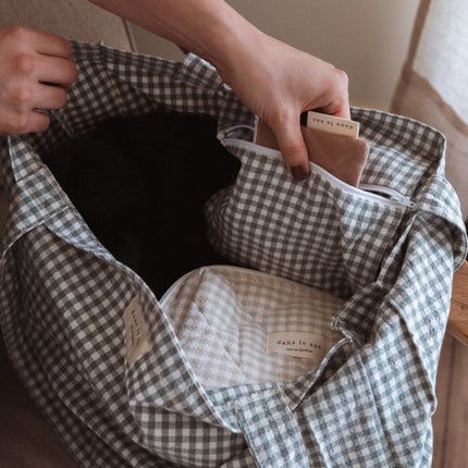 Fourre-tout en coton biologique - Collection Vichy