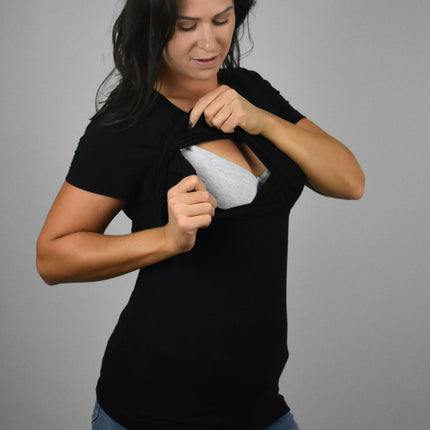 Jenny Short Sleeve Nursing Tee Shirt