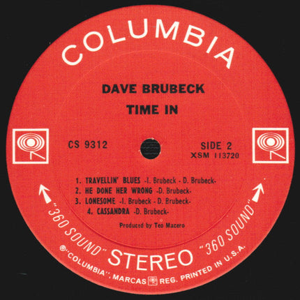 Dave Brubeck – Time In - 1966 US Original!