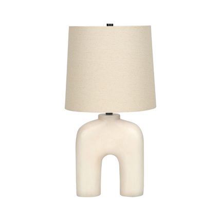Lampe de table Monarch - Luminaire - Crème résine / Beige (I 9728)