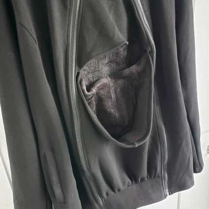 2-in-1 Fleece Baby Carrying Hoodie