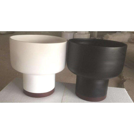 Elle - Black Bamboo Mid-Century Mushroom Planter