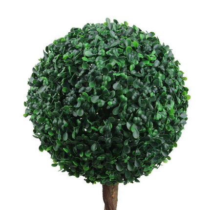 Ely Faux Potted Boxwood Topiary Plant 3'