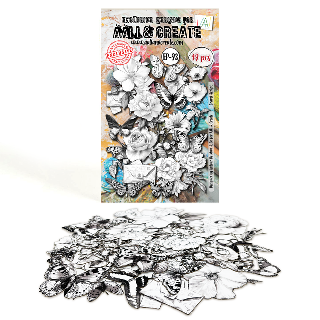 AALL and Create - A6 Ephemera Die-Cuts - Gravel Script