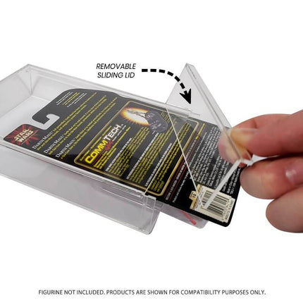 Acrylic Display Case for Star Wars & GI-Joe Carded 3.75" Action Figure Pack of 2